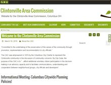 Tablet Screenshot of clintonvilleareacommission.org